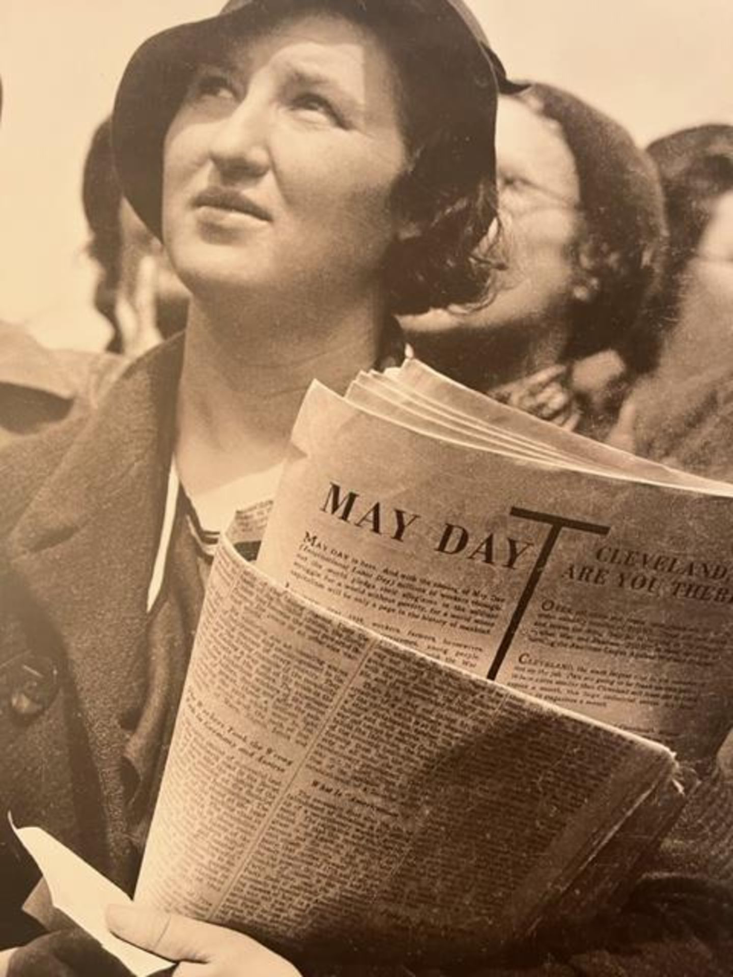 Dorothea Lange "May Day Listener" Print. - Image 5 of 6