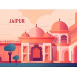 Jaipur, Rajasthan Travel Poster