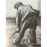 Vincent van Gogh "Peasant Digging" Print.