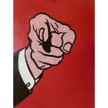 Roy Lichtenstein "Finger Pointing" Offset Lithograph