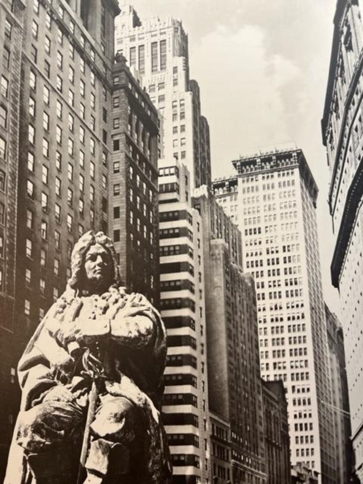 Berenice Abbott  "DePeyster Statue" Print. - Image 2 of 6