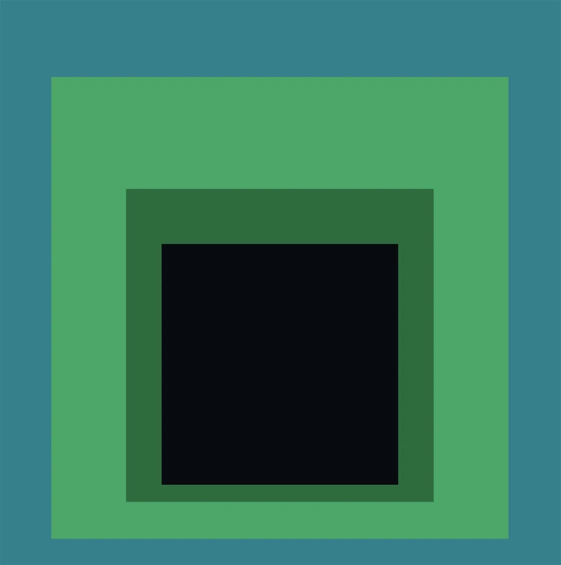 Joseph Albers Homage to the Square "Green" Offset Lithograph
