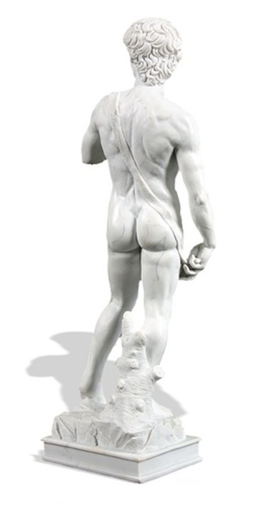 Michelangelo di Lodovico Buonarroti Simoni "David" Sculpture - Image 2 of 2