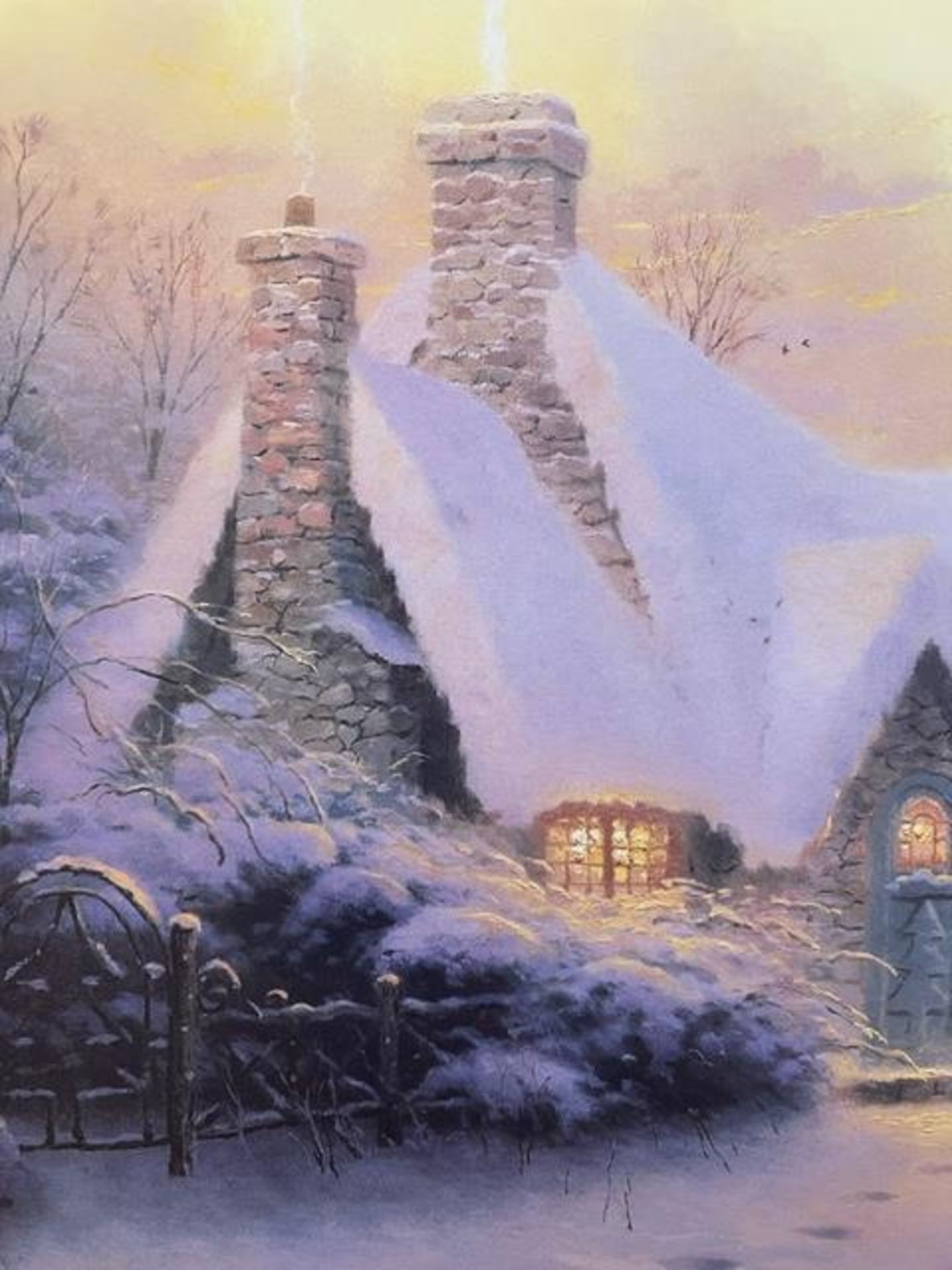 Thomas Kinkade "Untitled" Print. - Image 4 of 6