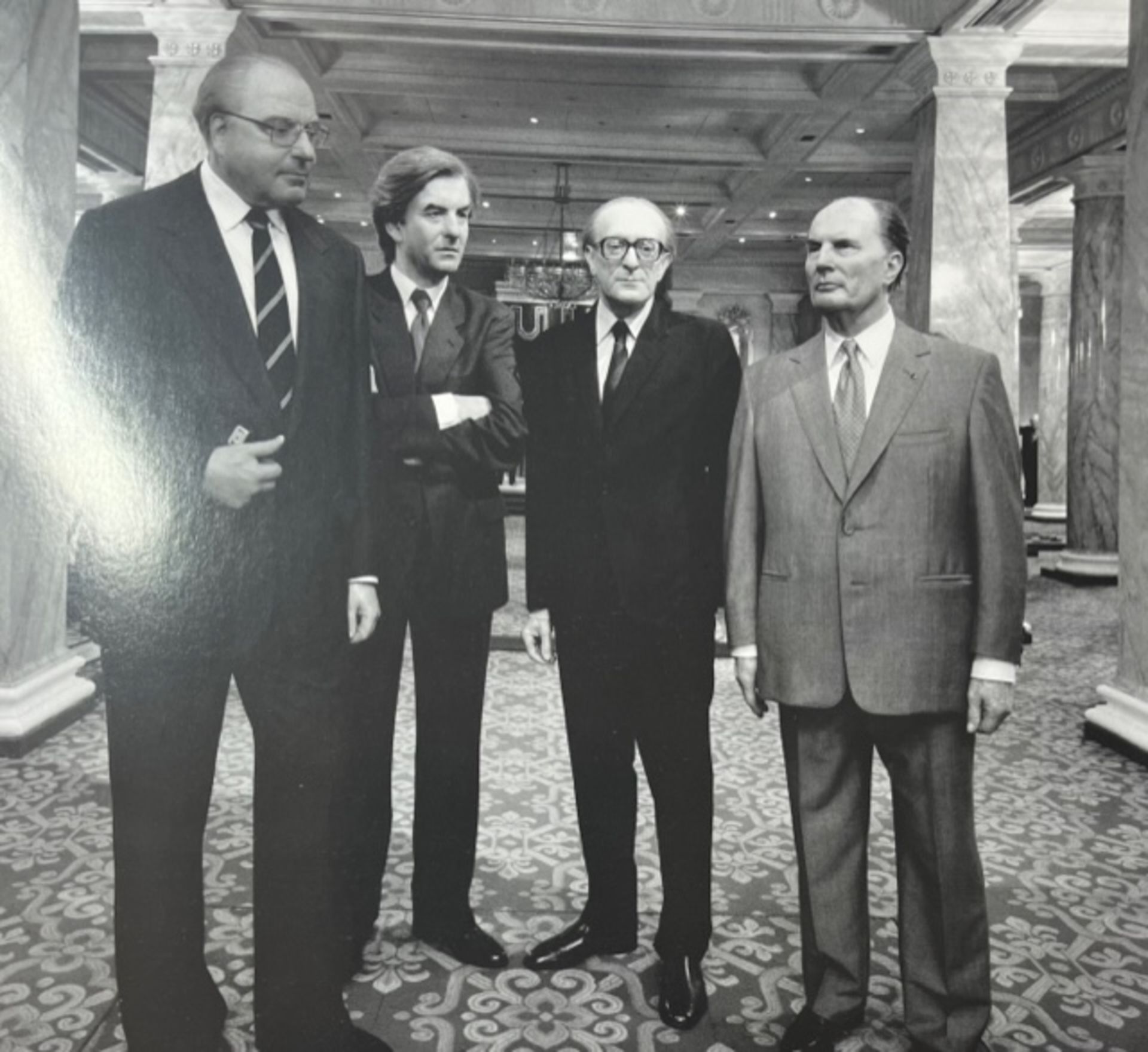 Hiroshi Sugimoto "Dr. Helmut Kohl, Ruud Lubers, Lord Carrington, Francois Mitterand" Print.