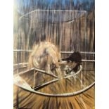 Francis Bacon "Study for Crouching Nude" Print.