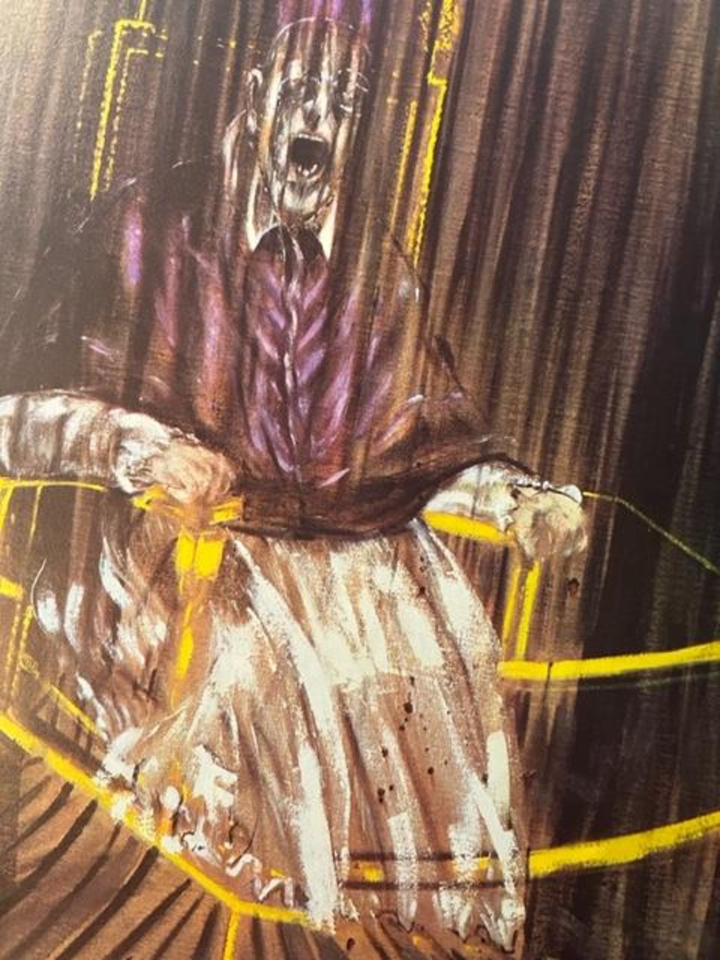 Francis Bacon "Study after Velazques's Portrait of Pope Innocent X" Print. - Image 6 of 6