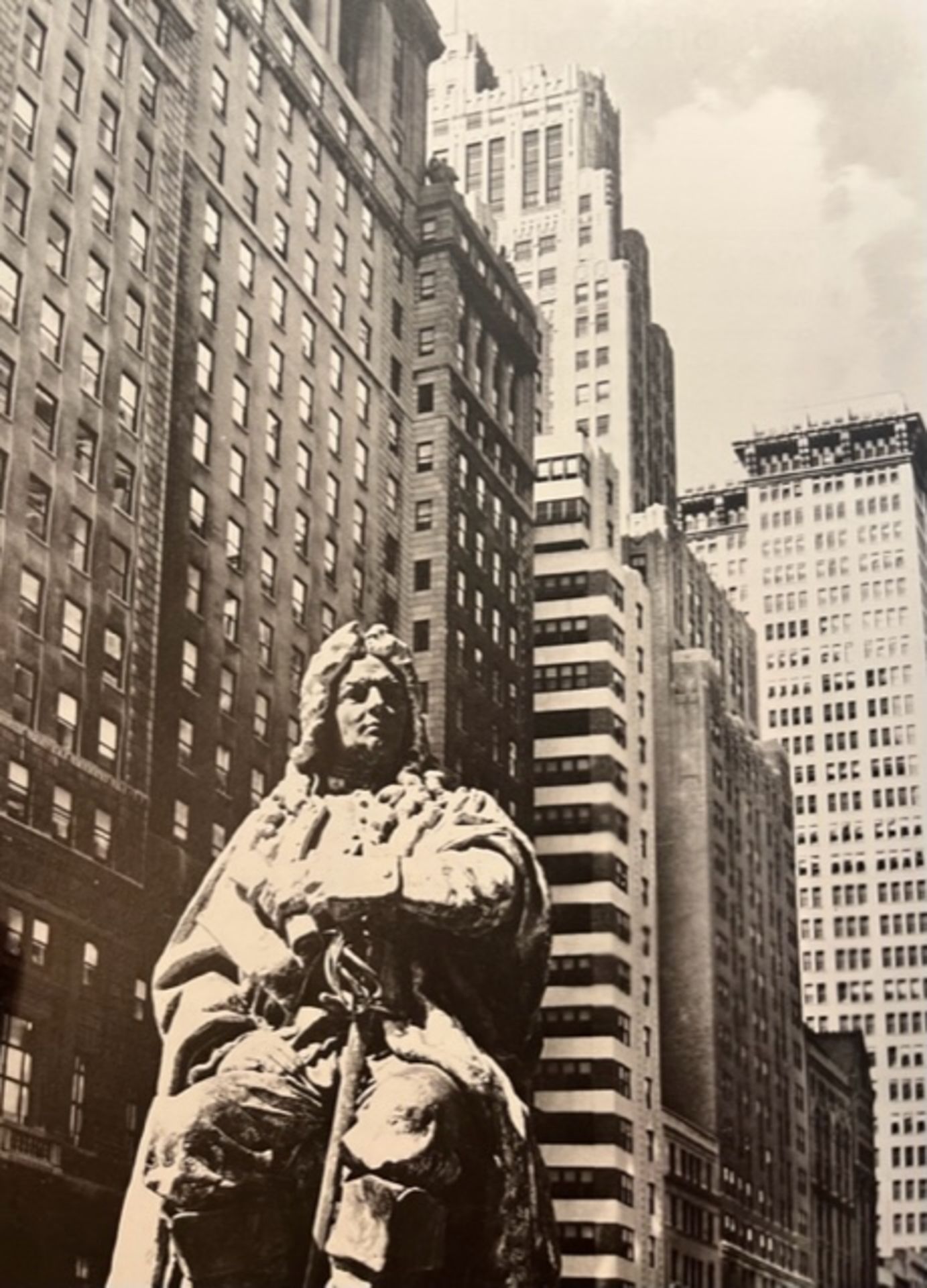 Berenice Abbott  "DePeyster Statue" Print. - Image 3 of 6