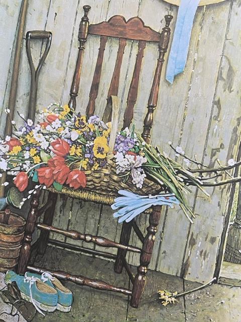 Norman Rockwell "Spring Flowers" Print. - Image 6 of 6