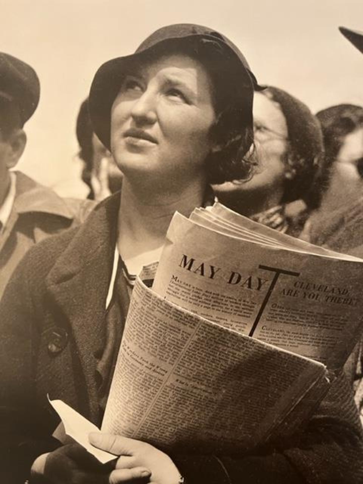 Dorothea Lange "May Day Listener" Print.