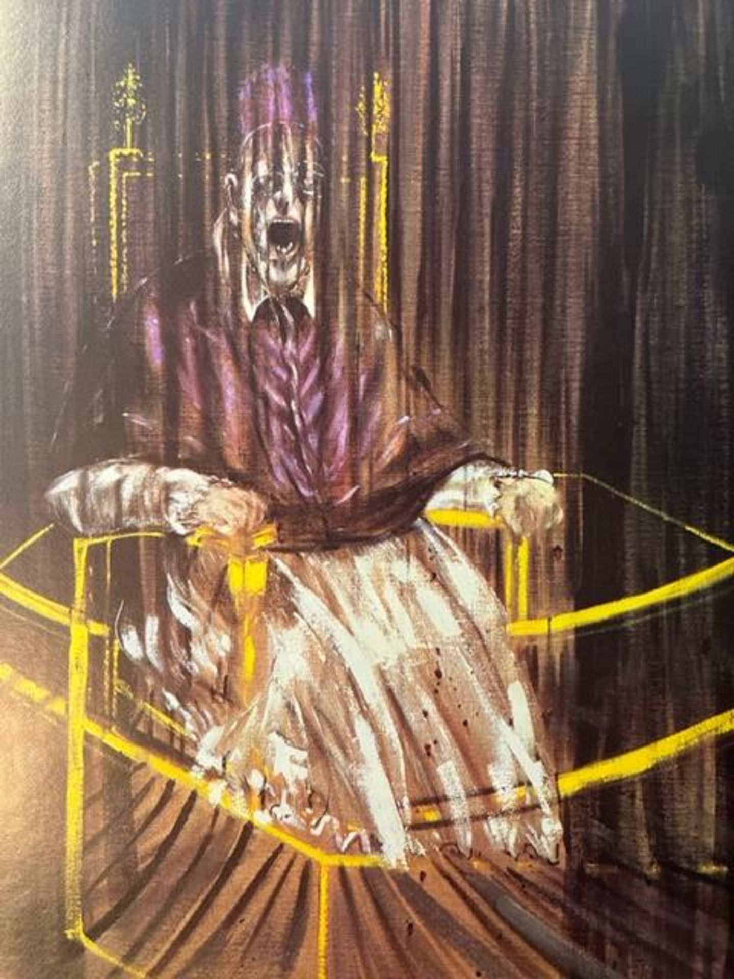 Francis Bacon "Study after Velazques's Portrait of Pope Innocent X" Print.
