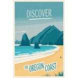 The Oregon Coast, Travel Poster