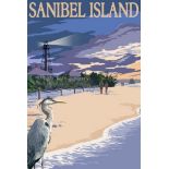 Sanibel Island, Florida Travel Poster