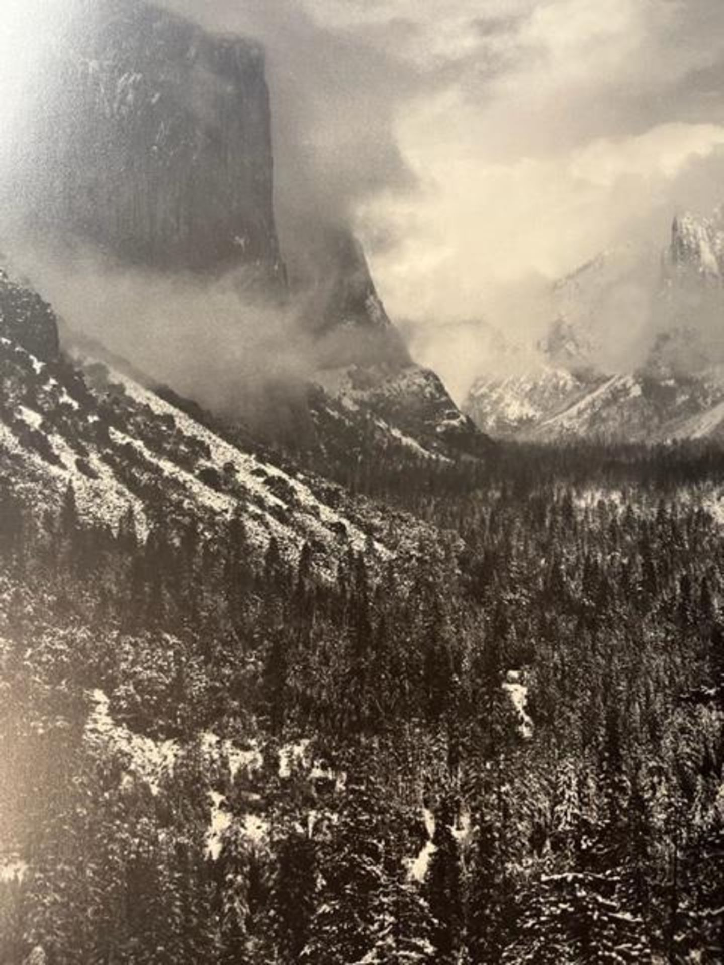 Ansel Adams "Clearing Winter Storm" Print. - Image 4 of 6