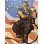 Norman Rockwell "Rosie the Riveter" Print.