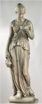 Hebe, Greek Goddess, Cast Stone Sculpture