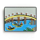 Hokusai "Tenma Bridge in Settsu Province" Pin