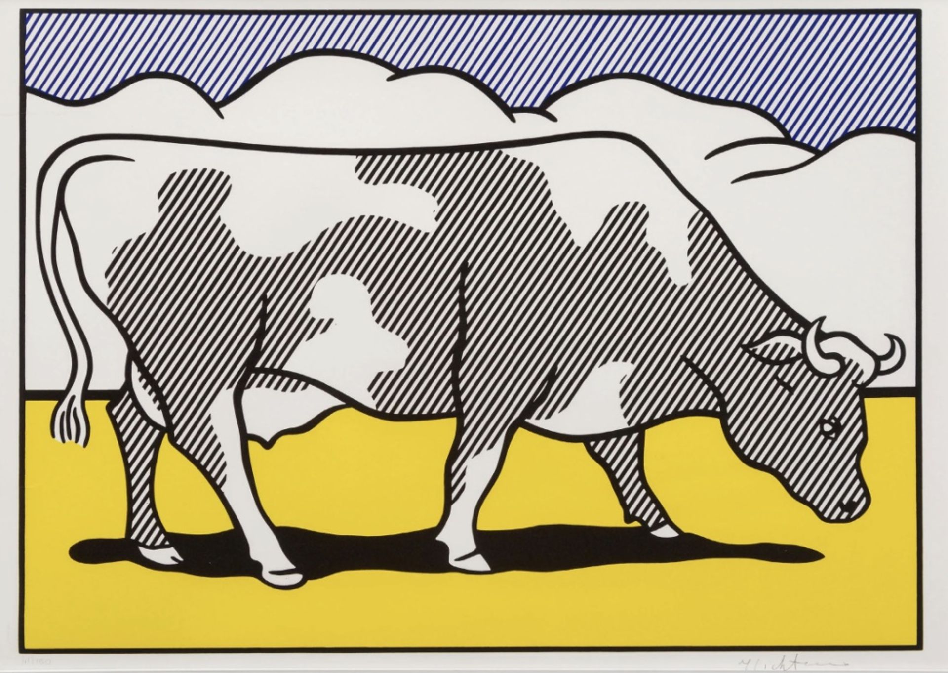 Roy Lichtenstein "Cow Going Abstract" Print