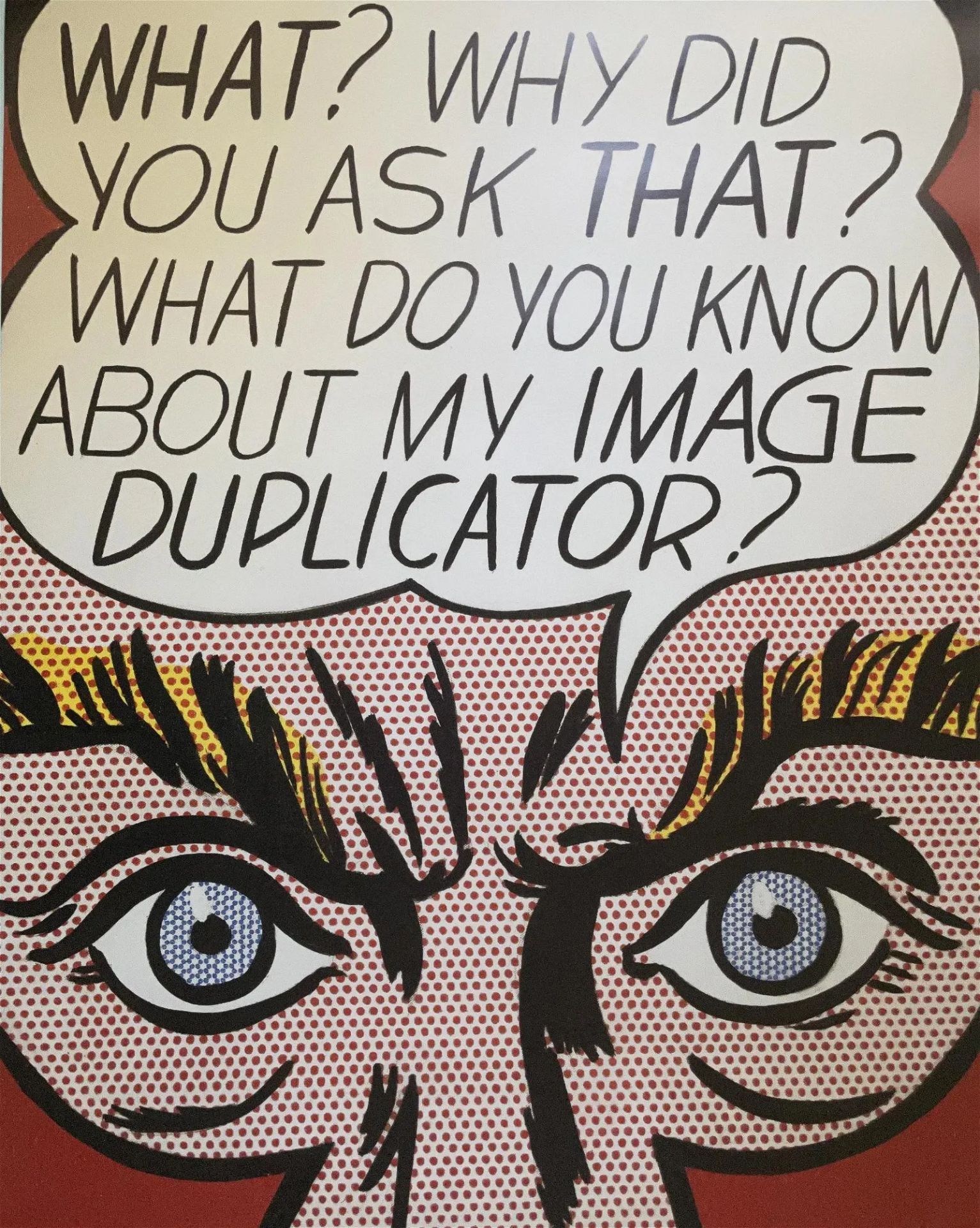 Roy Lichtenstein "Image Duplicator, 1963" Offset Lithograph
