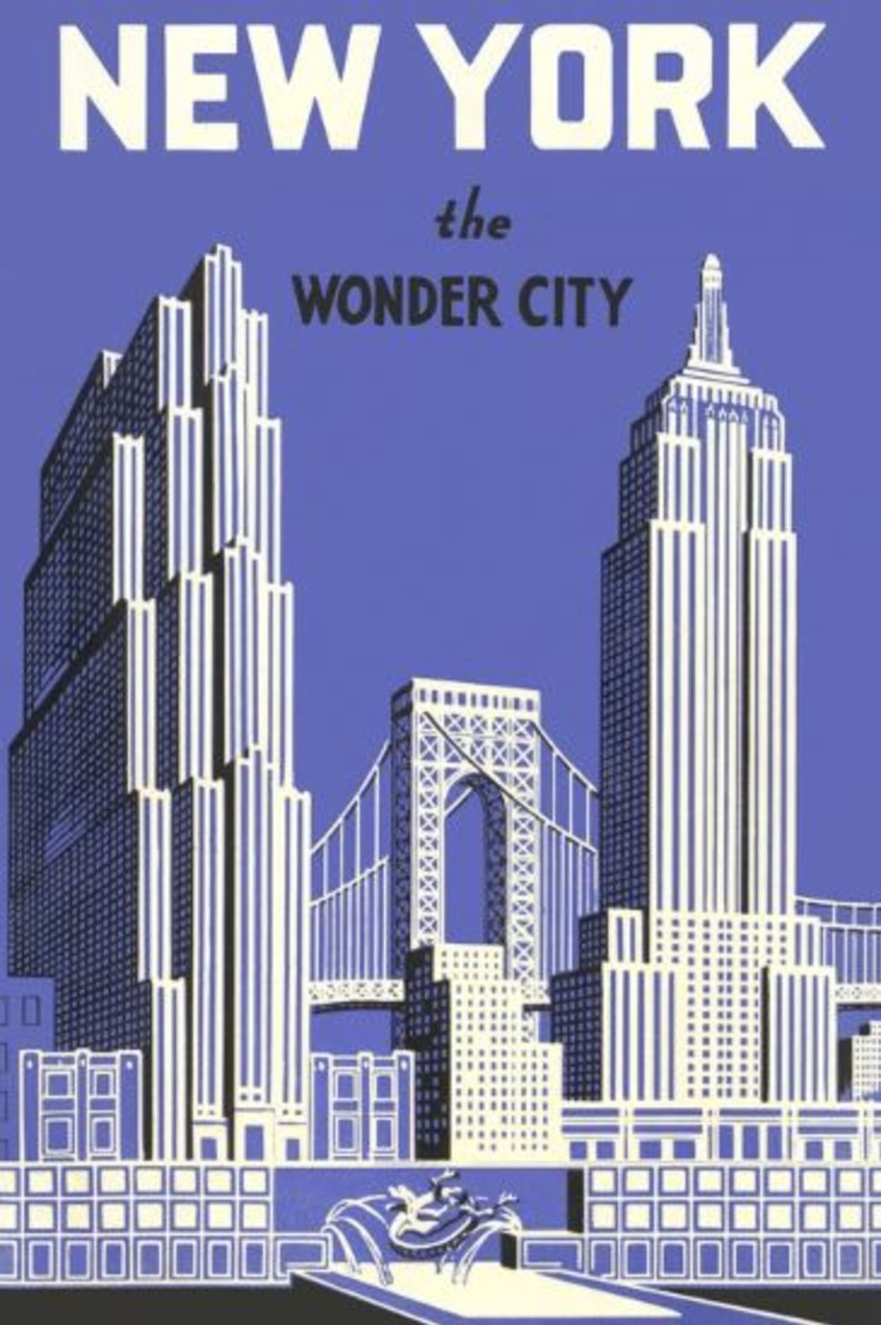 New York "The Wonder City" Travel Poster
