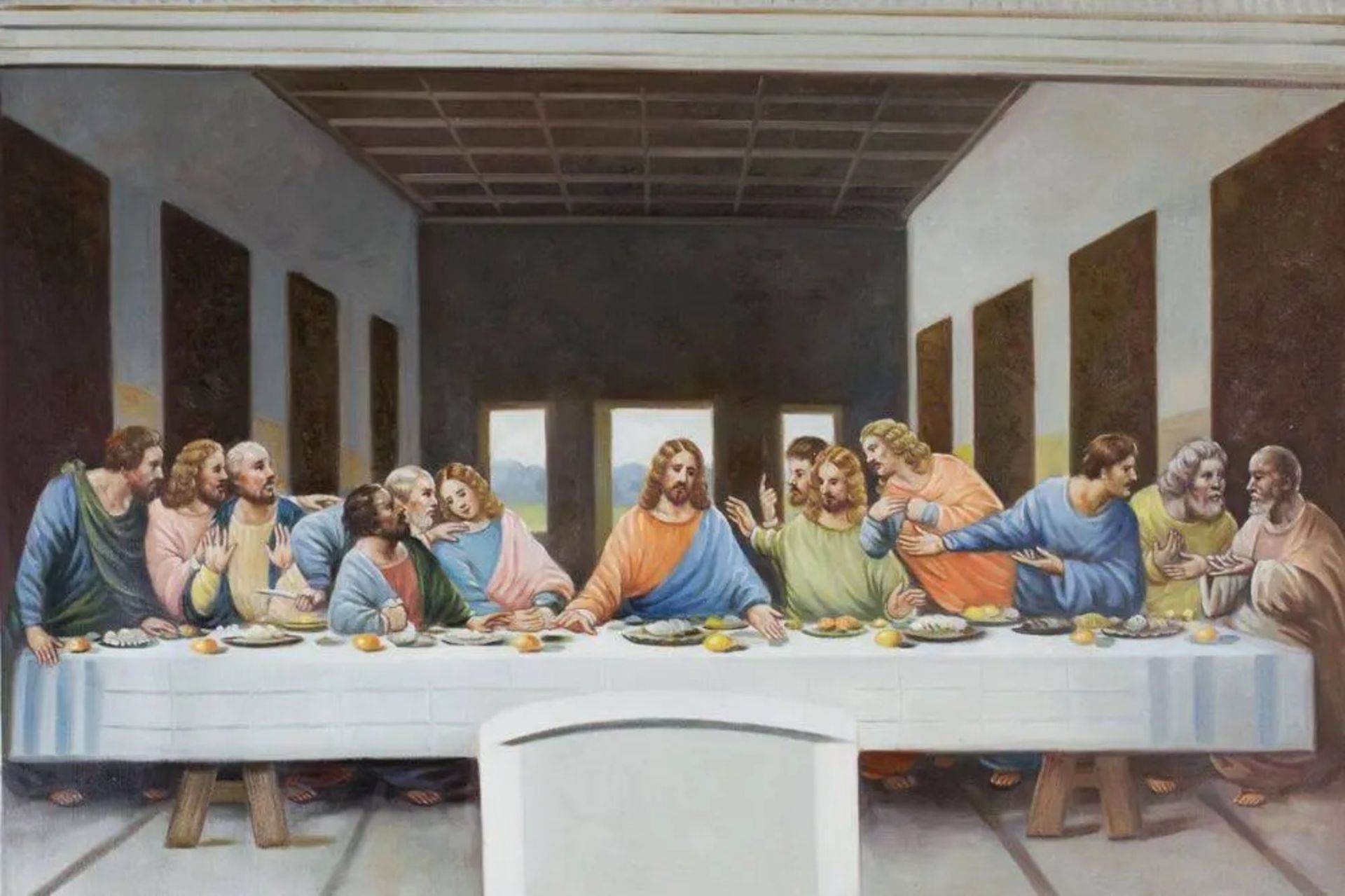 Leonardo Da Vinci "The Last Supper" Painting