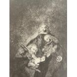 Francisco Goya "Qual la descanonan" Print.