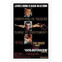 Sean Connery, James Bond, Goldfinger Poster