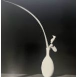 Robert Mapplethorpe "Orchid and Leaf in white vase" Print.