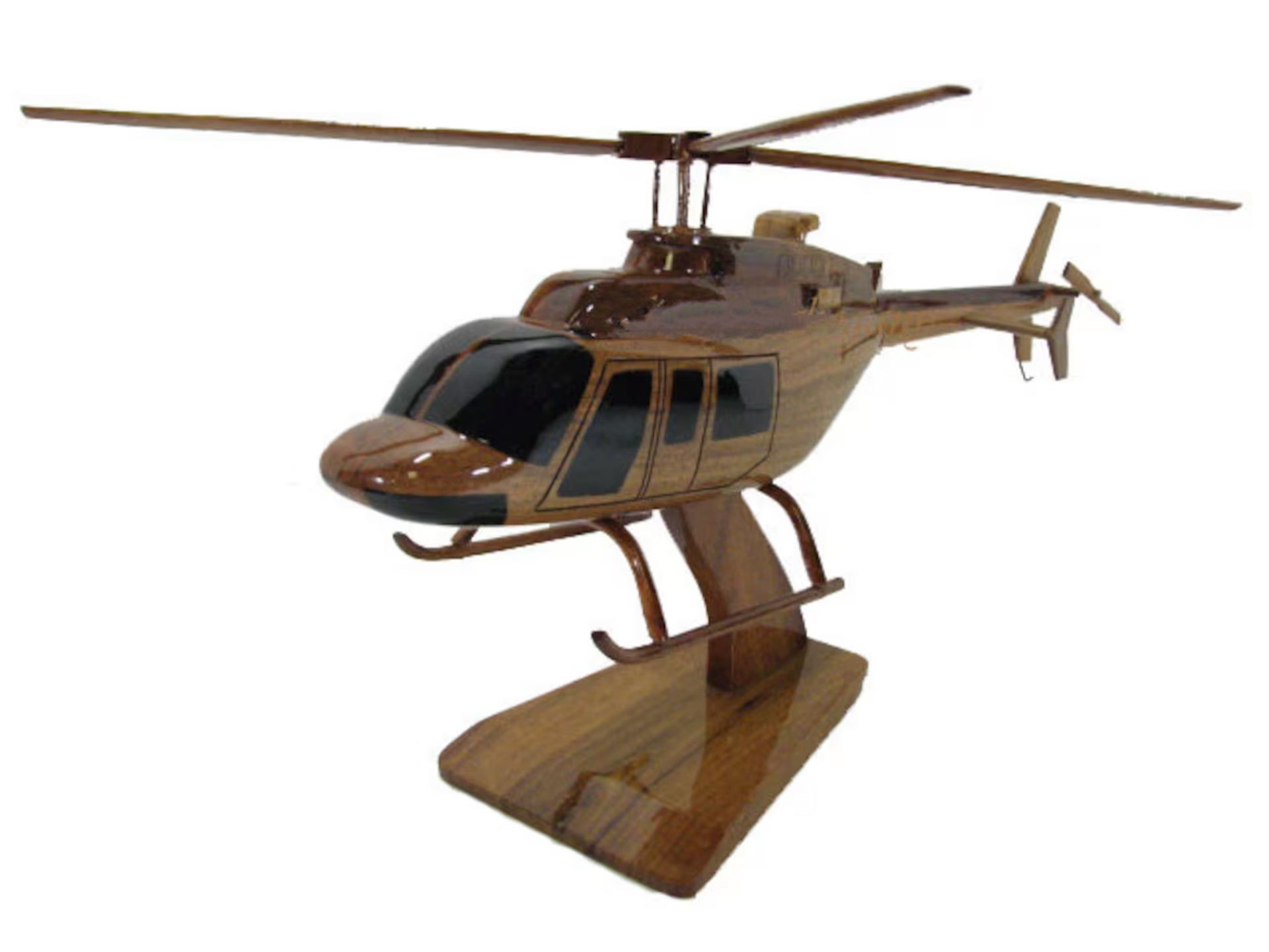 Bell 407 Wooden Scale Model