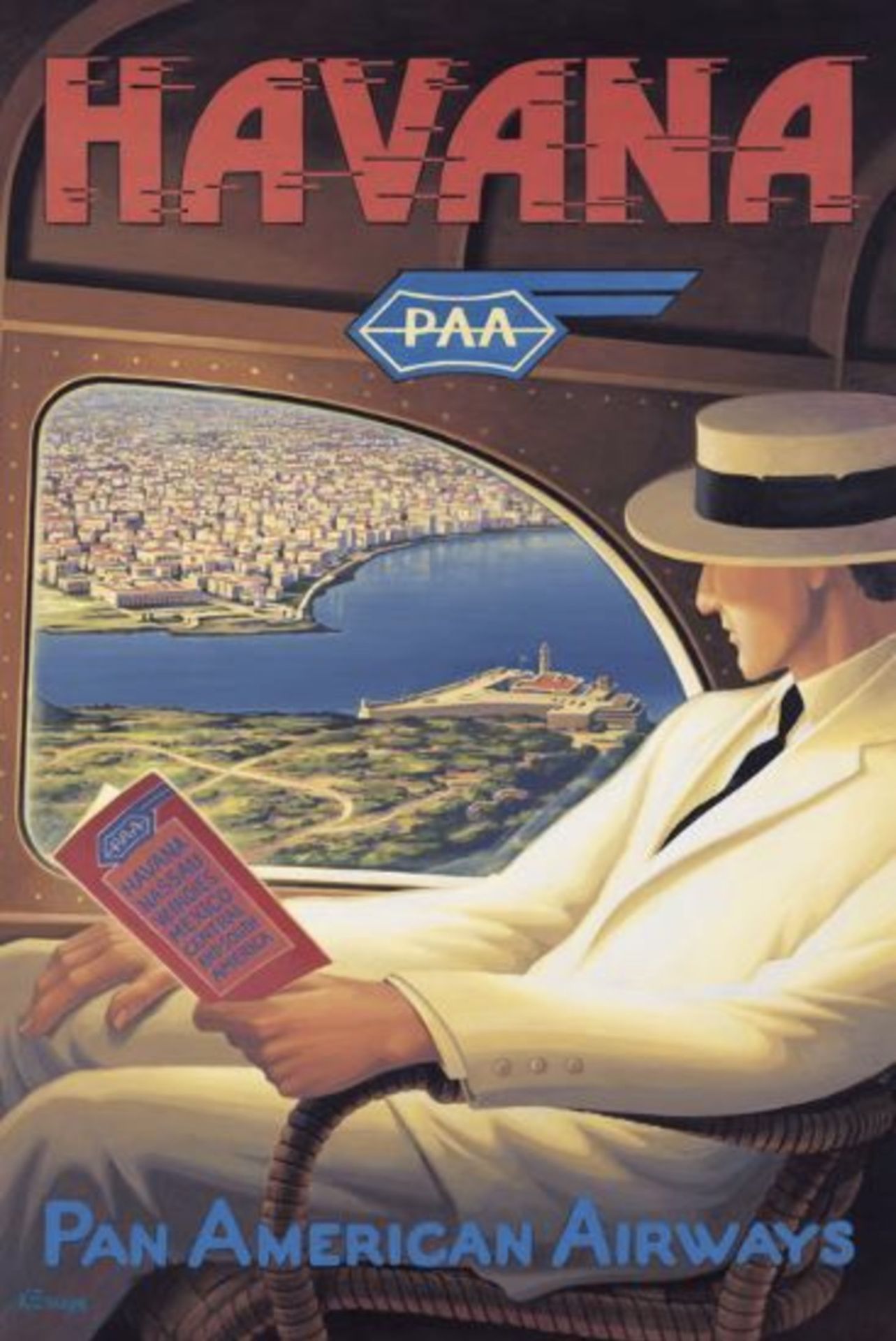 Havana, Pan American Airways Travel Poster