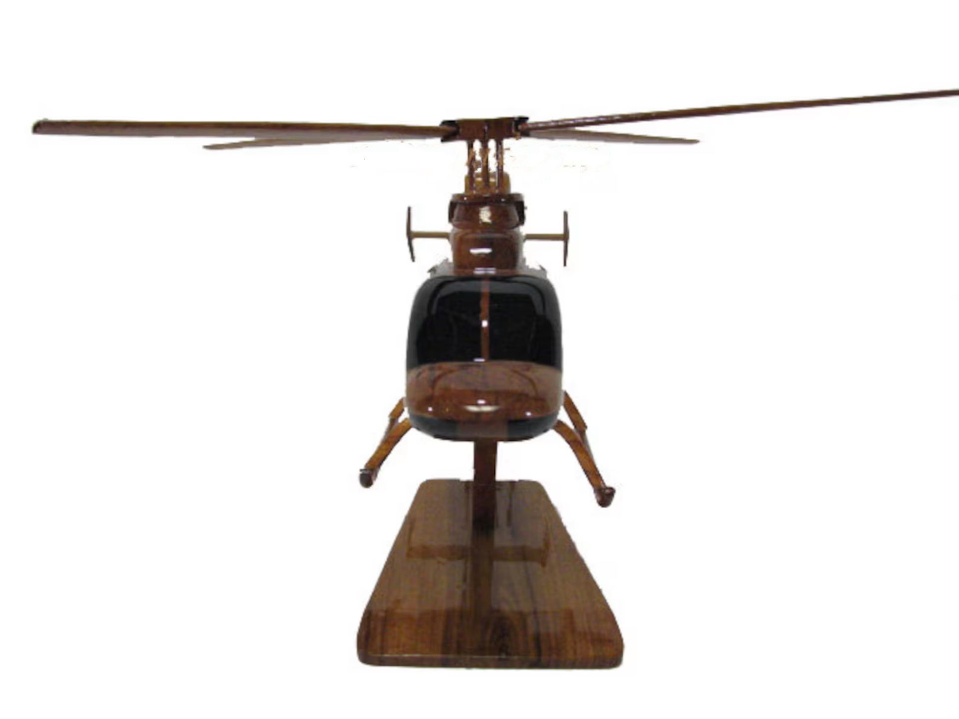 Bell 407 Wooden Scale Model - Image 4 of 4