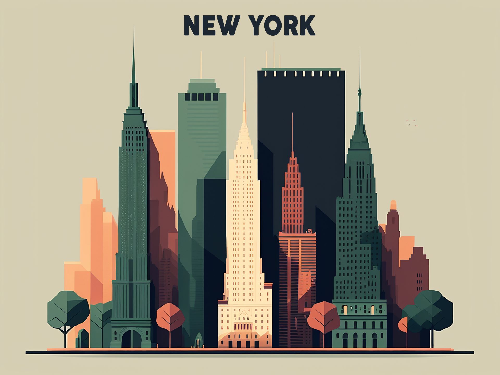 New York City, Travel Poster