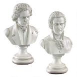 Wolfgang Amadeus Mozart, Ludwin van Beethoven Bust Sculptures