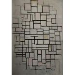 Piet Mondrian "Composition No. IV, 1914" Print.