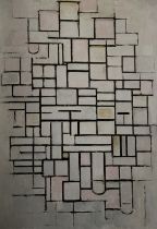 Piet Mondrian "Composition No. IV, 1914" Print.