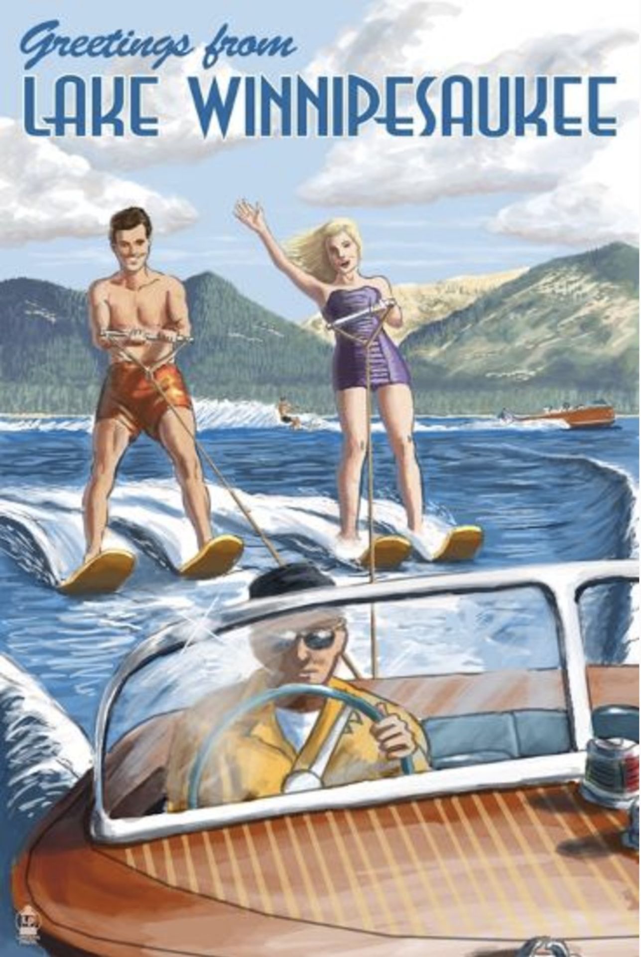 Lake Winnipesaukee, New Hampshire Travel Poster