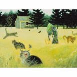 Jamie Wyeth "Maine Coon Cat, 1998" Print