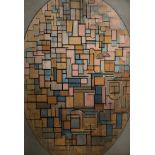 Piet Mondrian "Tableau III: Composition in Oval, 1914" Print.