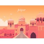 Jaipur, Rajasthan Travel Poster