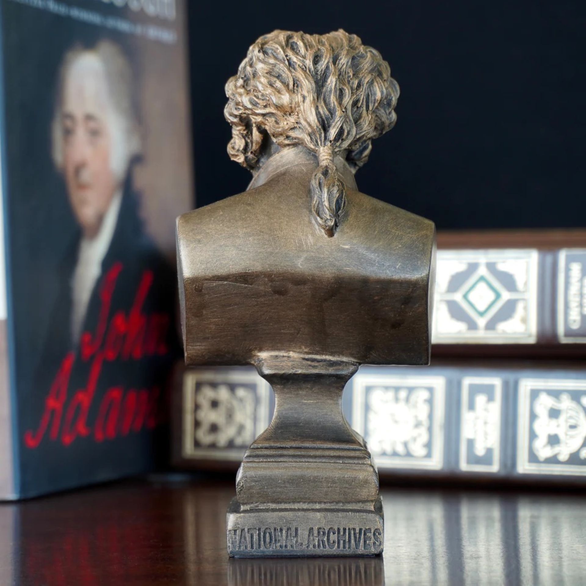 John Adams Bronze Bust - Bild 2 aus 4