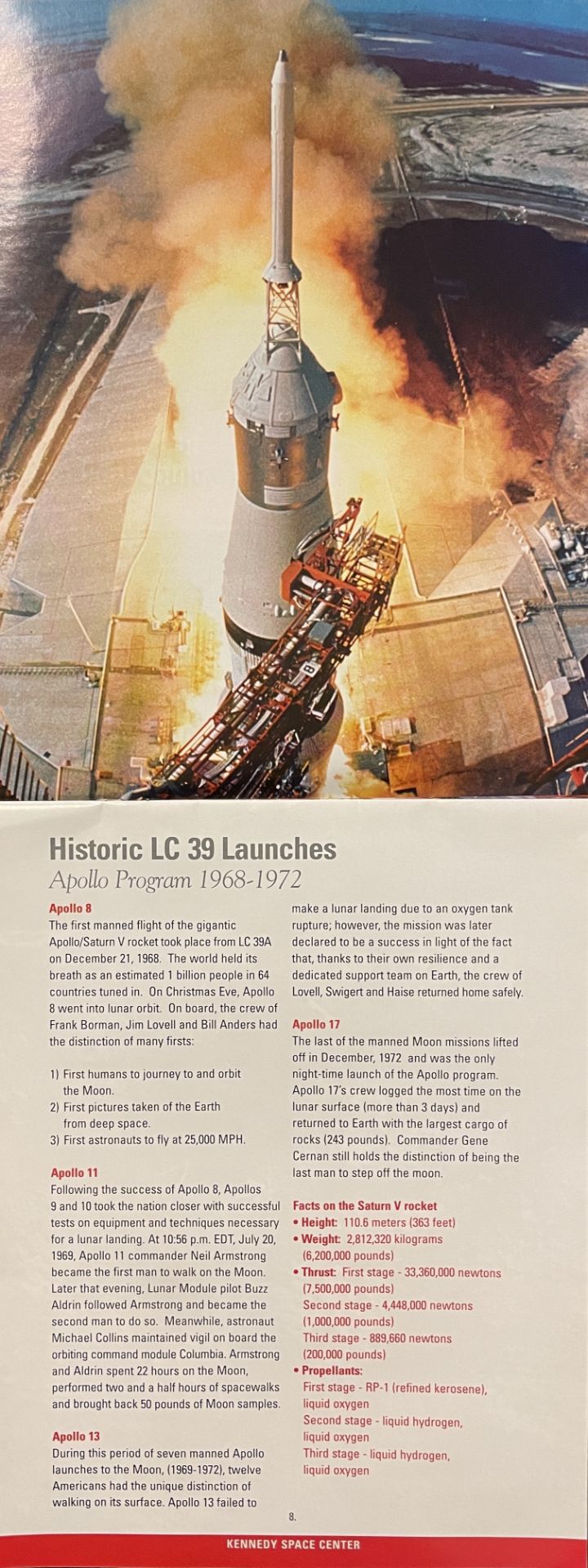 NASA "Guided Tours" Kennedy Space Center Advertisment - Image 5 of 7