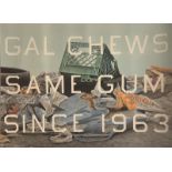 Ed Ruscha "Gal Chews Same Gum Since 1963, 2014" Offset Lithograph