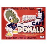 Disney "Cafe Donald, c. 1950" Poster (After)
