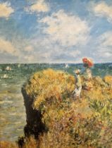 Claude Monet "Walk on the Cliff at Pourville, 1882" Print