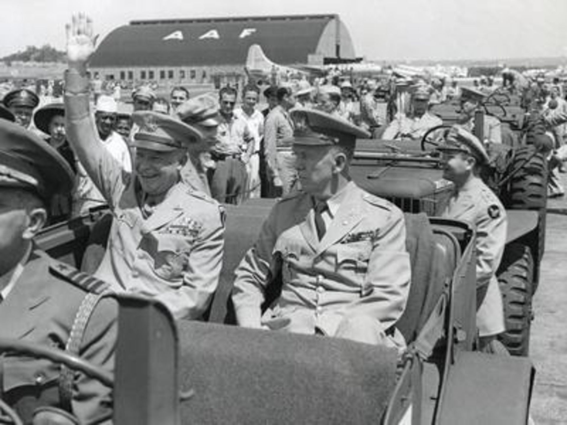 World War II, Dwight Eisenhower, George Patton Print