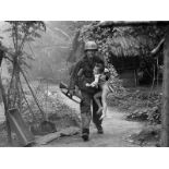 Vietnam War, US Soldier, Baby, Print