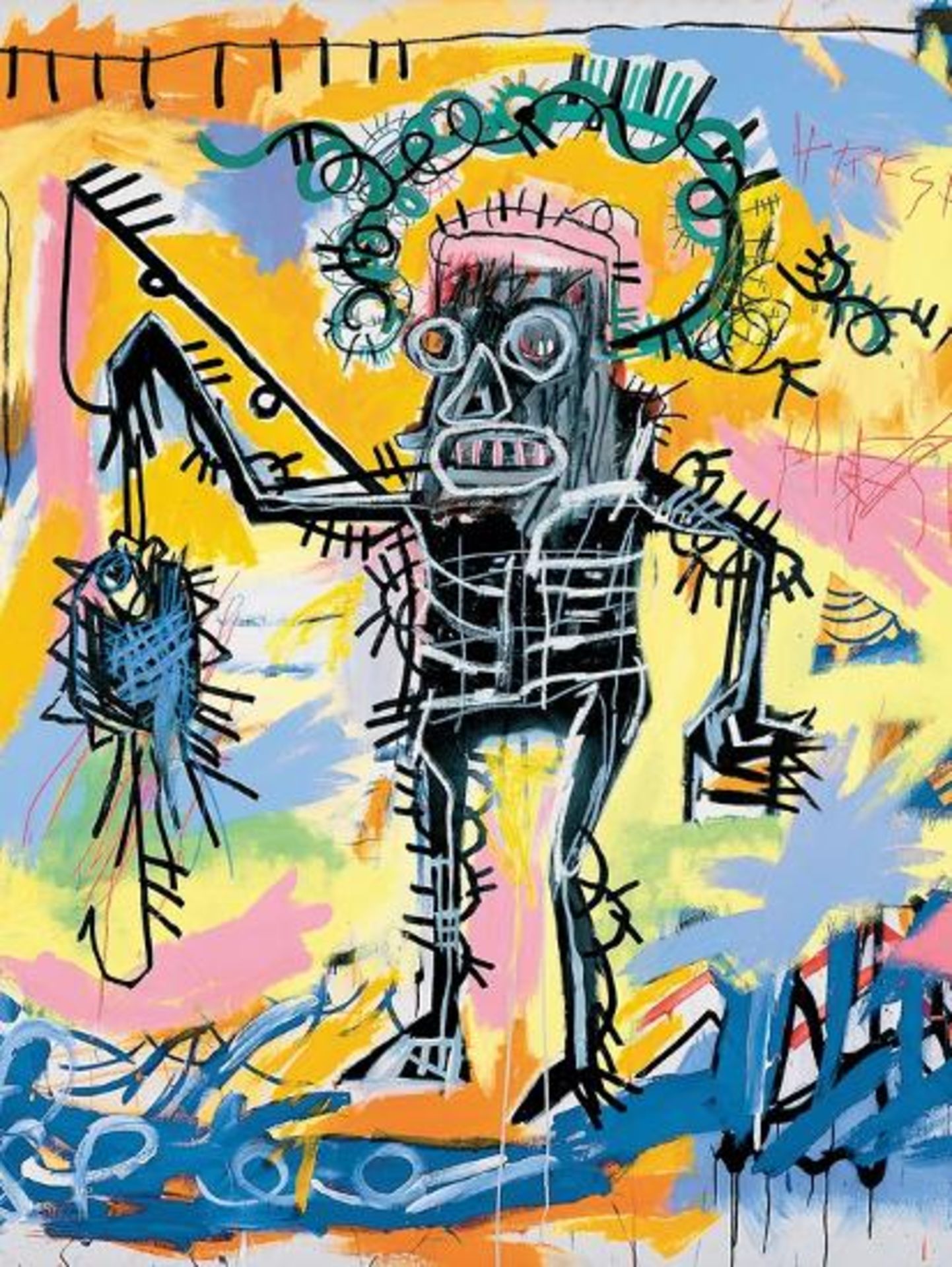 Jean Michel Basquiat "Untitled, 1981" Offset Lithograph