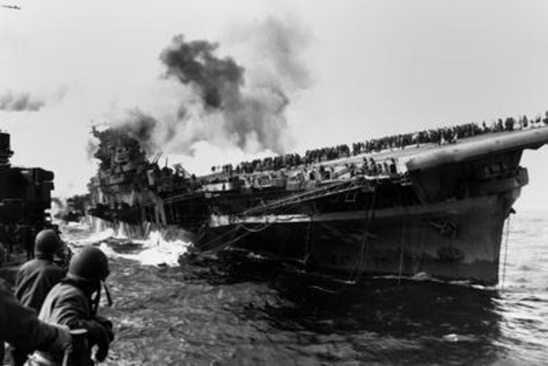 World War II, USS Franklin Aircraft Carrier, Japanese Dive Bomber Print