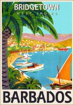 Barbados Travel Poster