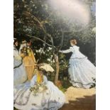 Claude Monet "Ladies in the Garden" Print.